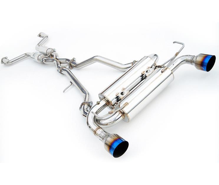 Invidia 03-08 Infiniti G35 Coupe Gemini Single Layer Titanium Tip Cat-back Exhaust - HS03IG3GIT