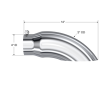 Load image into Gallery viewer, MBRP Universal Tip 5 O.D. Turn Down 4 inlet 14 length - T5086