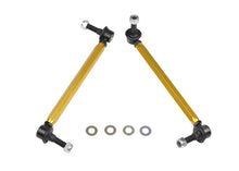 Load image into Gallery viewer, Whiteline 05+ Mustang Coupe 8cyl (Inc Shelby GT/ GT500) Front Swaybar Link Kit H/Duty Adj Steel Ball - KLC169