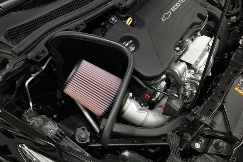 K&N 17-18 Chevy Cruze 1.4L Turbo Silver Typhoon Short Ram Intake - 69-4537TS