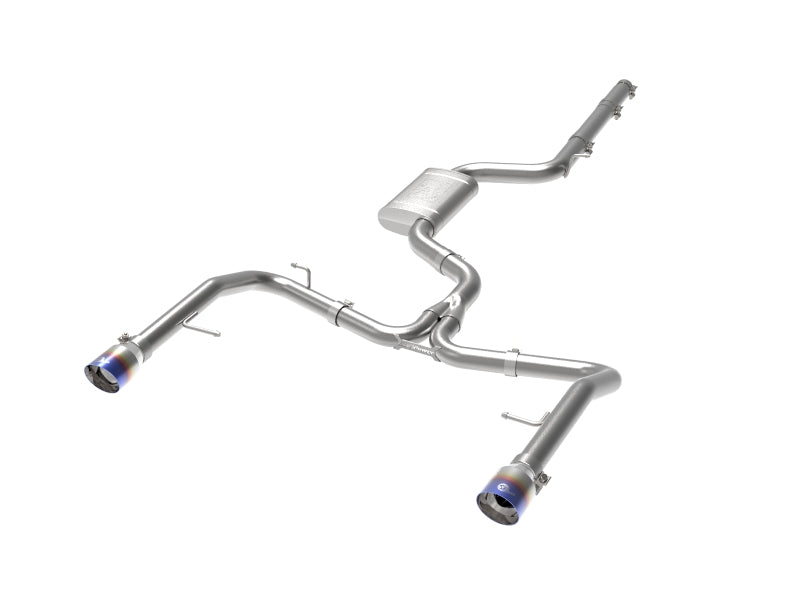 aFe 19-21 VW Jetta GLI (MKVII) L4-2.0L (t) MACH Force-Xp 304 SS Cat-Back Exhaust System Blue Tips - 49-36432-L