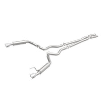 Load image into Gallery viewer, MagnaFlow Cat Back, SS, 2.5in, Competition, Dual Split Polished 4.5in Tips 2015 Ford Mustang V6 3.7L - 19099