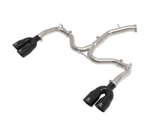 aFe 22-24 Kia Forte GT 1.6L 3in-2.5in 304 Stainless Steel Axle-Back Exhaust w/ Black Tips - 49-37039-B