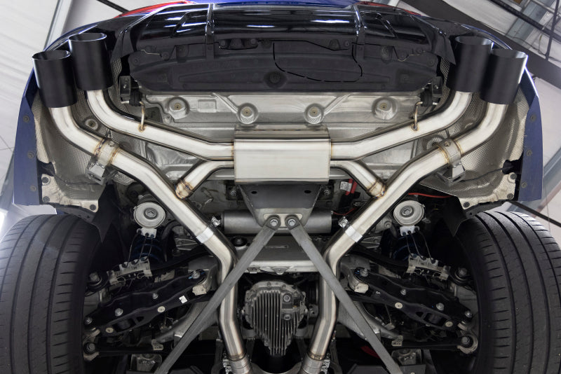Dinan 20-26 BMW X5 M/X6 M (F95/F96) Valved Axleback Exhaust System - Black Tips - D660-0090-BLK