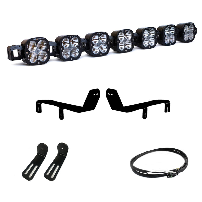 Baja Designs 17-19 Ford SuperDuty 7 XL Linkable Light Kit w/Upfitter - 447744UP