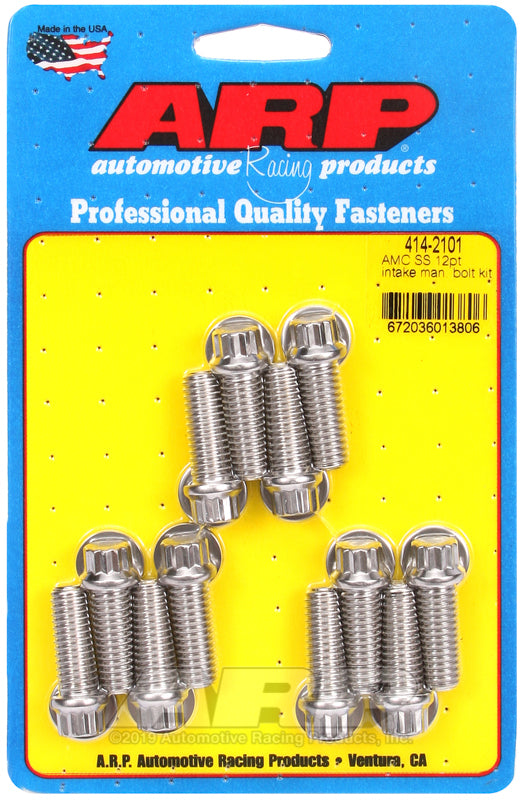 ARP AMC SS 12pt intake manifold bolt kit - 414-2101