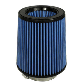 Injen Nanofiber Dry Air Filter - 4in Flange Dia / 6 1/2in Base / 7in Tall / 5 3/8in Top - X-1026-BB