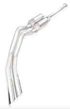 Load image into Gallery viewer, Stainless Works 15-25 Ford F150 5.0L Legend Aftermark Connection Dual 3.5in Side Exit Polished Tips - FT18CBL
