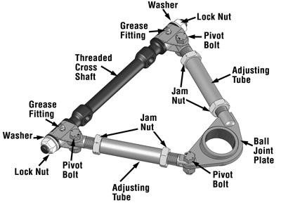 SPC Performance Pro Series Front Adjustable Upper Control Arm (Chrysler Thread-In 10deg) (Race Only) - 92252