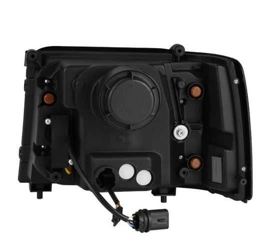 AlphaRex 92-96 Ford F-Series/Bronco PRO-Series Proj Headlight Blk w/Seq. Sig & DRL - 880266