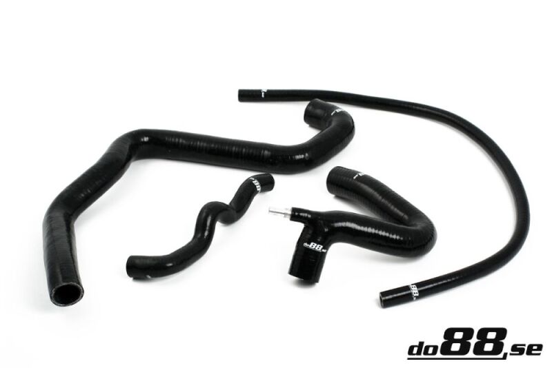 do88 Volvo S40/V40 2.0T/T4 98-04 Coolant Hoses Black - DO88-KIT7S
