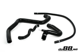 do88 Volvo S40/V40 2.0T/T4 98-04 Coolant Hoses Black - DO88-KIT7S