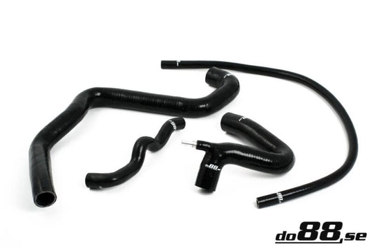 do88 Volvo S40/V40 2.0T/T4 98-04 Coolant Hoses Black - DO88-KIT7S