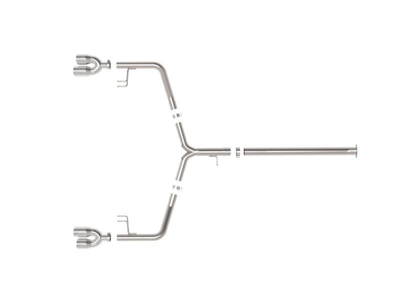 aFe Takeda 21-24 Kia K5 GT L4-2.5L (t) SS Axle-Back Exhaust System w/ Polished Tips - 49-37043-P