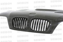 Load image into Gallery viewer, Seibon 01-05 BMW E46 M3 GTR Style Carbon Fiber Hood - HD0105BMWE46M3-GTR