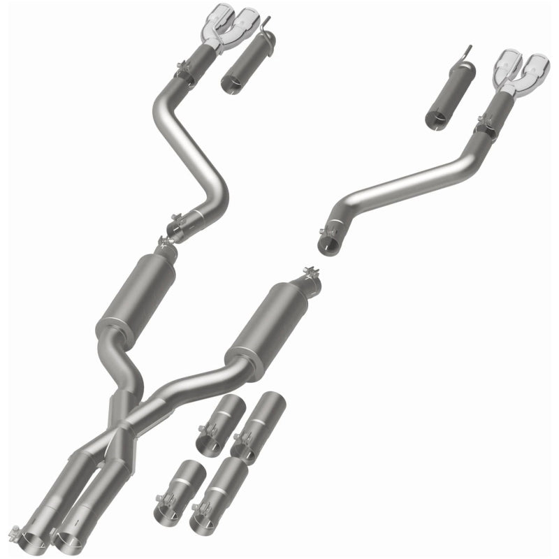 MagnaFlow 2017+ Dodge Challenger 409 SS Polished 3in Quad Tips Cat-Back Exhaust - 19367