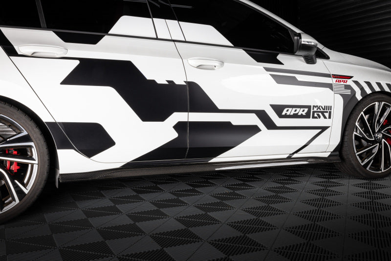 APR 22-24 Volkswagen GTI (MK8) Carbon Fiber Side Skirts - MS100240