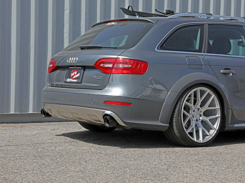 aFe MACH Force-Xp 13-16 Audi Allroad L4 SS Axle-Back Exhaust w/ Black Tips - 49-36437-B