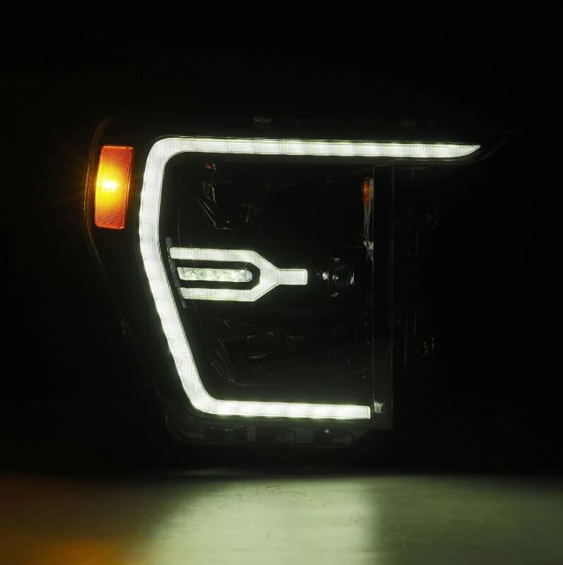 AlphaRex 21-22 Ford F150 Luxx-Series Projector Headlights Alpha-Black w/Activ Light/Seq Signal - 880169