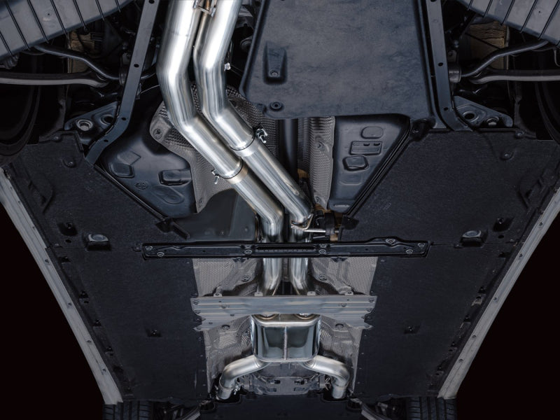 AWE Tuning 19-23 Audi C8 S6/S7 2.9T V6 AWD Touring Edition Exhaust - Chrome Silver Tips - 3015-42103