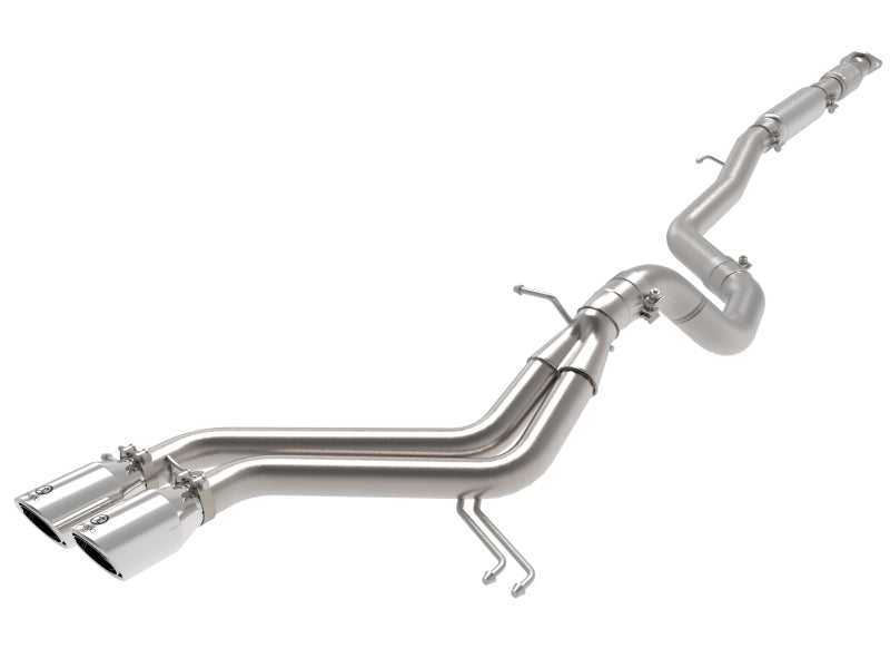 aFe Takeda 2-1/2in to 3in SS-304 Cat-Back Exhaust w/ Polished Tips 13-17 Hyundai Veloster L4-1.6L - 49-37018-P