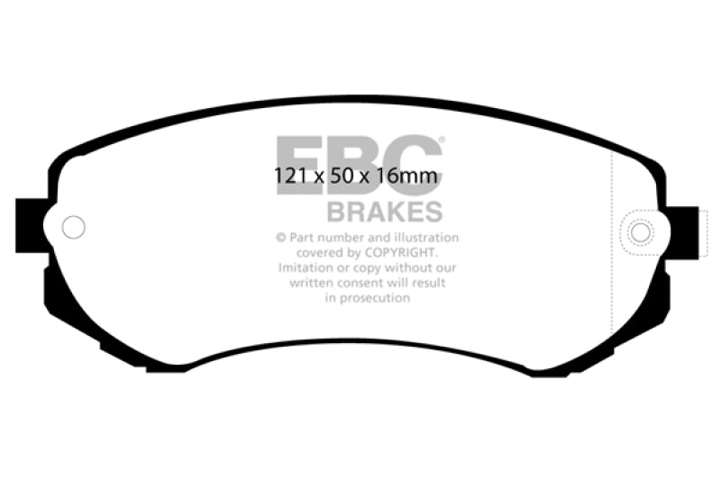 EBC 89-96 Nissan 240SX 2.4L Bluestuff Front Brake Pads - DP51279NDX