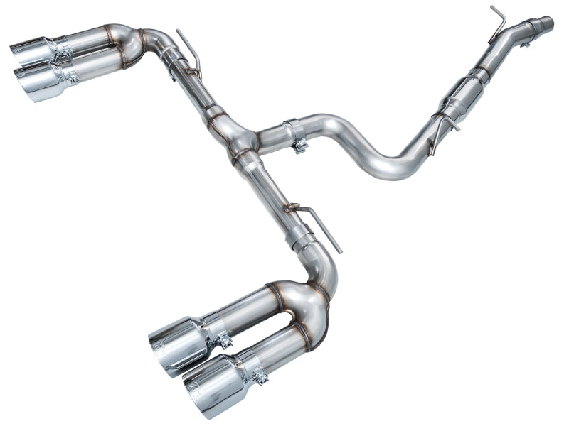 AWE Tuning 22-24 Audi 8Y S3 Track Edition Exhaust - Chrome Silver Tips - 3020-42897