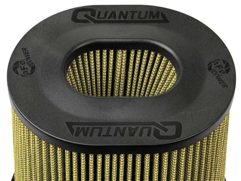 aFe Quantum Pro-Guard 7 Air Filter Inverted Top - 5in Flange x 8in Height - Oiled PG7 - 72-91132