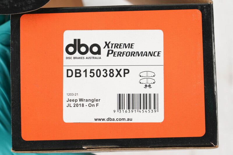 DBA 18-22 Jeep Wrangler JL Front XP Performance Brake Pads - DB15038XP