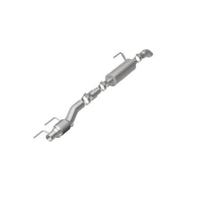 Load image into Gallery viewer, MagnaFlow Cat-Back, SS, 2.5/3in, Turn Down In Front Rear Tire 2015 Ford F150 2.7L V6T Ext Cab - 19056