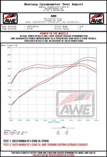 Load image into Gallery viewer, AWE Tuning 22+ Honda Civic Si/Acura Integra Touring Edition Catback Exhaust - Dual Diamond Black Tip - 3015-33331