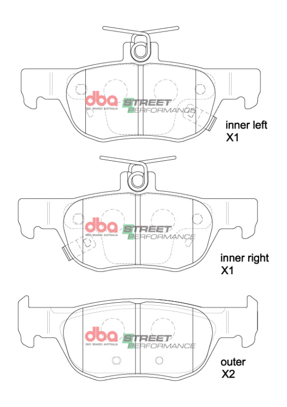 DBA 19-22 Mazda 3 SP Performance Rear Brake Pads - DB15047SP