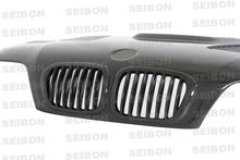 Load image into Gallery viewer, Seibon 01-05 BMW E46 M3 GTR Style Carbon Fiber Hood - HD0105BMWE46M3-GTR