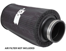 Load image into Gallery viewer, K&amp;N Universal Round Tapered Filter Wrap - Black - 6in Base ID x 4.625in Top ID x 9in Height - RE-0810PK