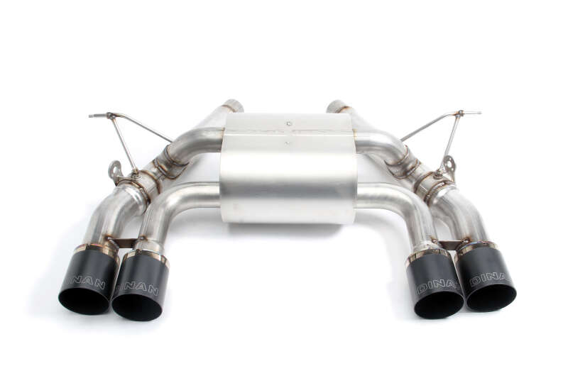 Dinan 15-20 BMW M3/M4 (F80/F82/F83) Free Flow Axleback Exhaust System - Black Tips - D660-0050-BLK