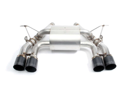 Dinan 15-20 BMW M3/M4 (F80/F82/F83) Free Flow Axleback Exhaust System - Black Tips - D660-0050-BLK