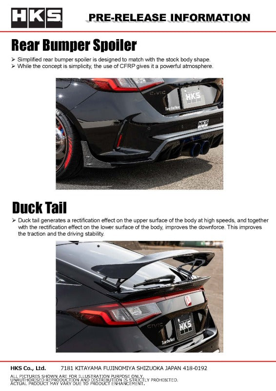 HKS BODY KIT TYPE-S FL5 F-Spoiler - 53004-AH001