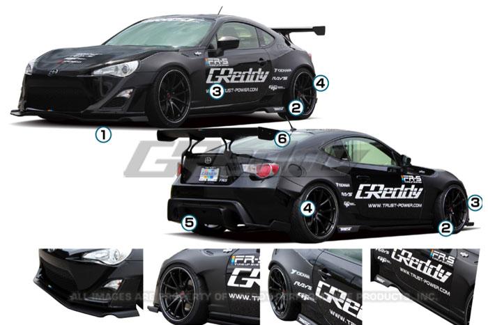 GReddy 13+ Scion FR-S Full Greddy X Rocket Bunny 86 Wide Body Aero Kit w/ GT Wing - 17010224