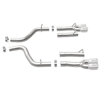 Load image into Gallery viewer, MagnaFlow Axle-Back, SS, 2.5in, Quad Split Rear 3.5in Tip 2015 Dodge Challenger 3.6L V6 - 19218