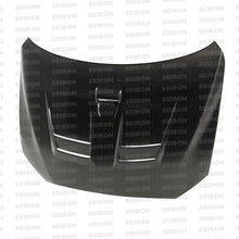 Load image into Gallery viewer, Seibon 08-09 Mitsubishi Lancer (CYA4/5A) DV Style Carbon Fiber Hood - HD0809MITLAN-DV
