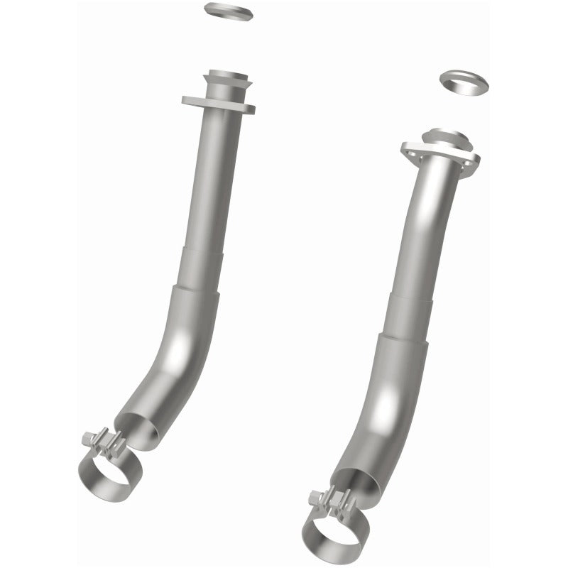 MagnaFlow 66-72 Chevy C10 Pickup V8 2-Piece Front Exhaust Pipe Kit (2in Tubing/Clamps/Inlet Flanges) - 15380