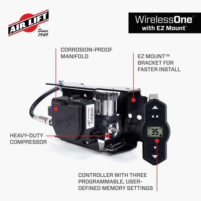 Air Lift Wireless One (2nd Generation) w/EZ Mount - 25980EZ