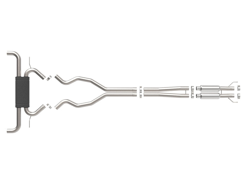 aFe Vulcan Series 2 1/2in 304 SS Cat-Back 19-20 Ford Edge ST V6 2.7L(tt) - 49-33133