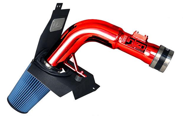 Injen 2015 Subaru STi 2.5L 4 Cyl (Turbo) Wrinkle Red Cold Air Intake w/ MR Tech and Heat Shield - SP1206WR