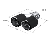 Load image into Gallery viewer, MBRP Universal Carbon Fiber Dual Tip 3.5in OD/2.5in Inlet - T5170CF