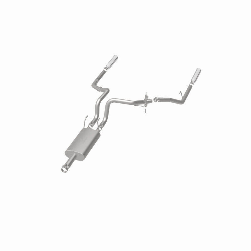 Magnaflow 09-13 Dodge Ram 1500 V6 3.6L Dual Spilt Rear Exit Polished Stainless C/B Perf Exhaust - 15249