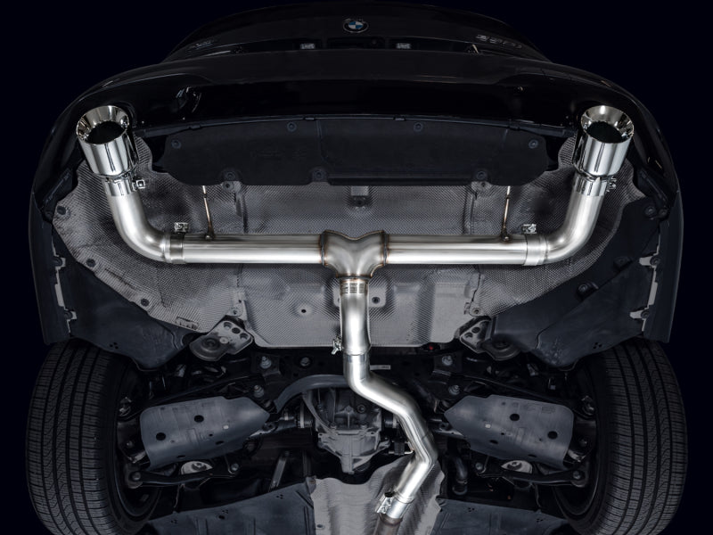 AWE Tuning 19-23 BMW 330i / 21-23 BMW 430i Base G2X Track Edition Axle-Back Exhaust - Chrome Silver - 3020-32429