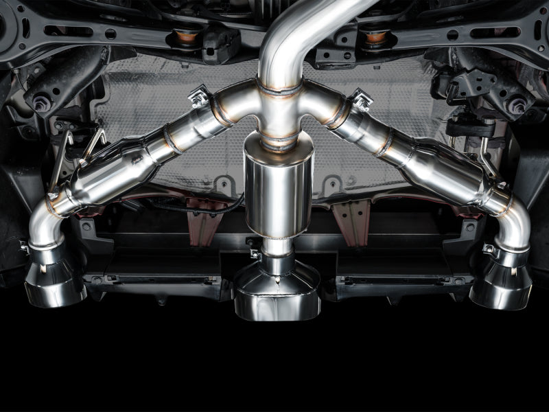 AWE Tuning 2023+ Toyota GR Corolla Touring Edition Exhaust - Diamond Black Tips - 3015-53472
