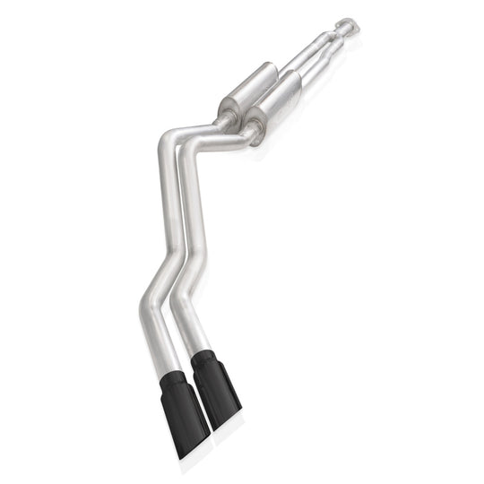 Stainless Works 2020-21 Silverado HD 6.6L Legend Catback Black Tips - CT220CBL-B