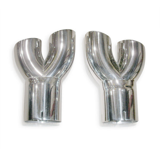 Stainless Works 2010+ Camaro Y-Tips for factory ground effects - CA10QUADTIPS